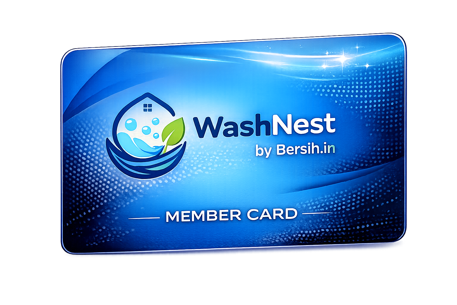 WashNest Member Card — kartu loyalitas eksklusif pelanggan WashNest by Bersih.in